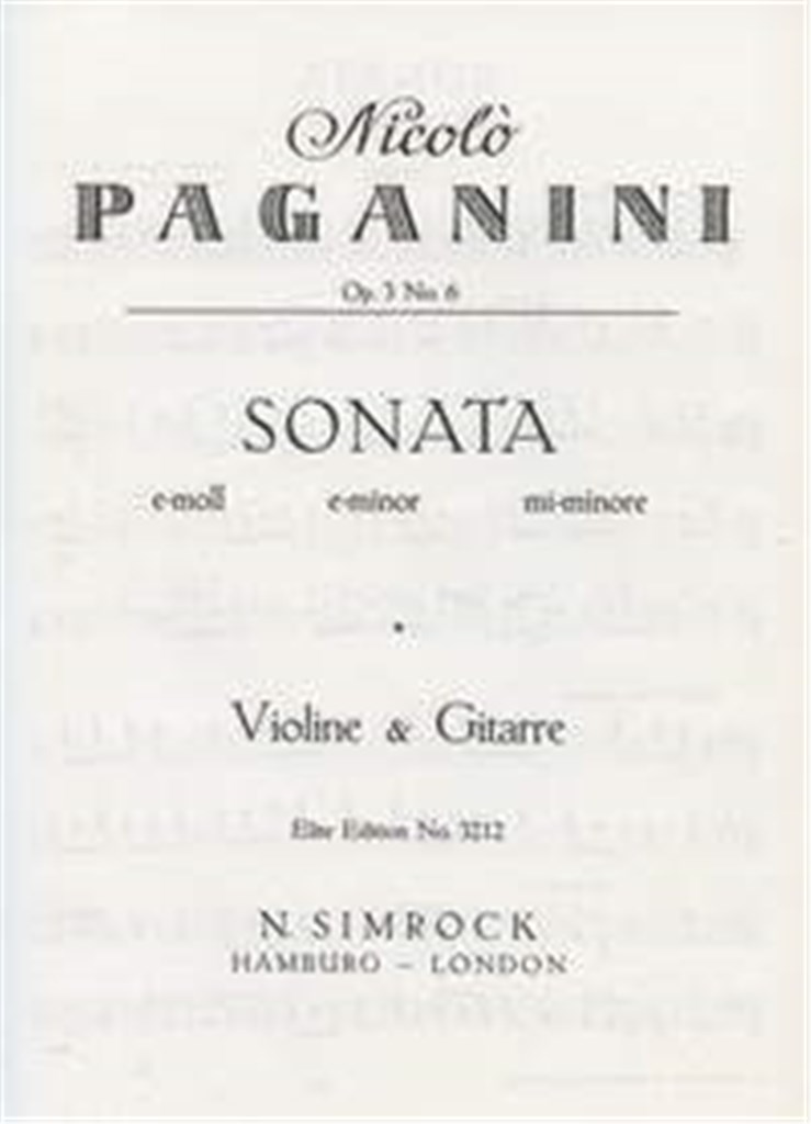 Sonata in E Minor op. 3-6